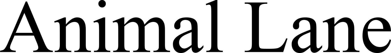 Animal Lane